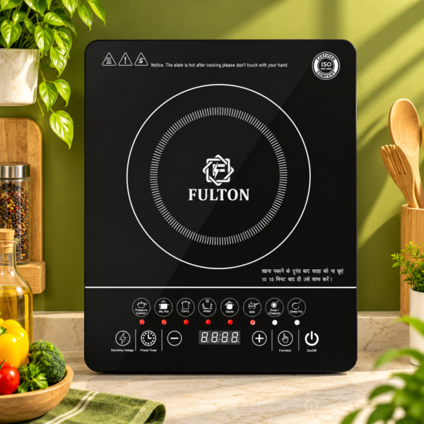 FULTON 2000W Induction Cooktop | Touch Panel & Timer