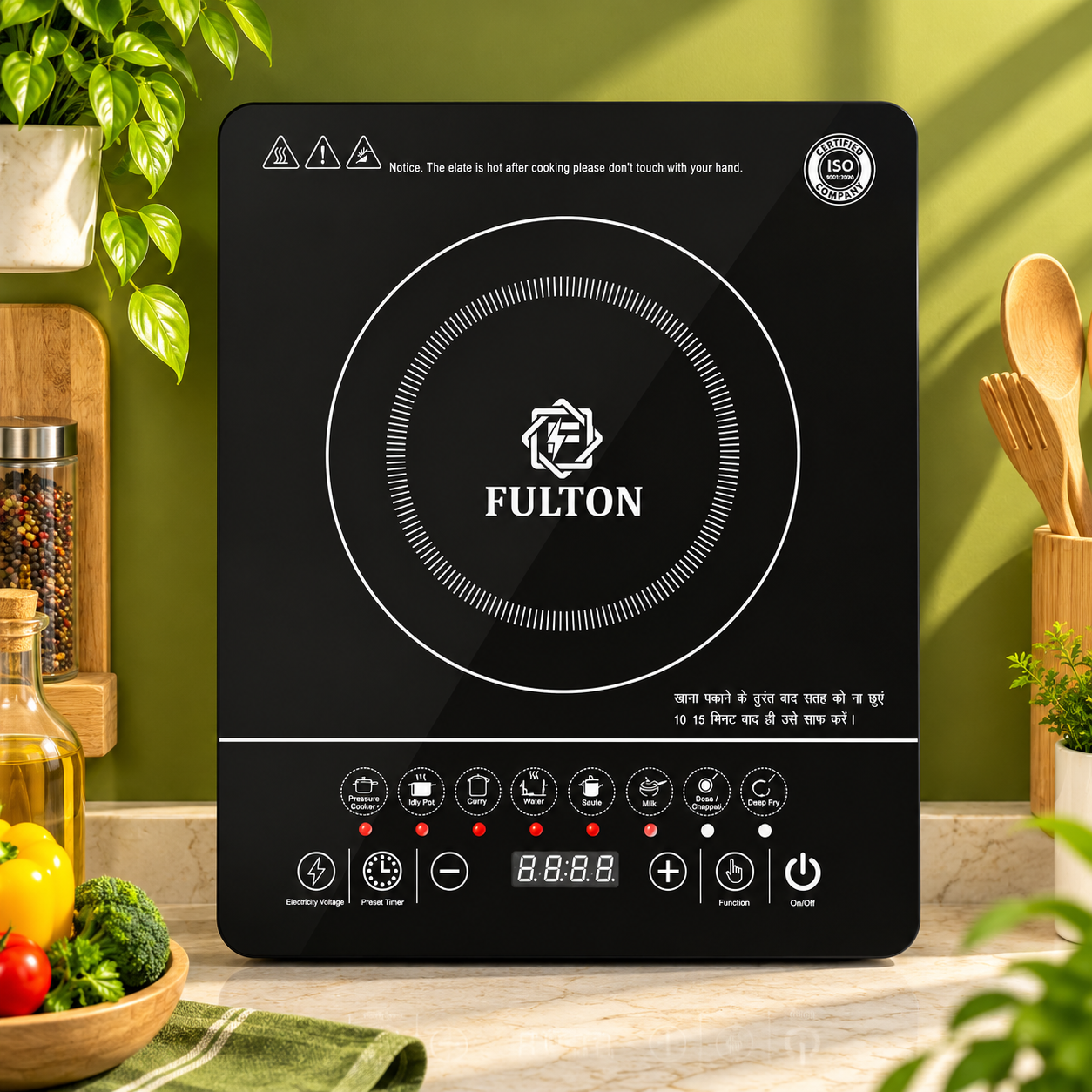 5858002c-e312-4e08-998e-67c9496e153a FULTON 2000W Induction Cooktop | Touch Panel & Timer - Image 1